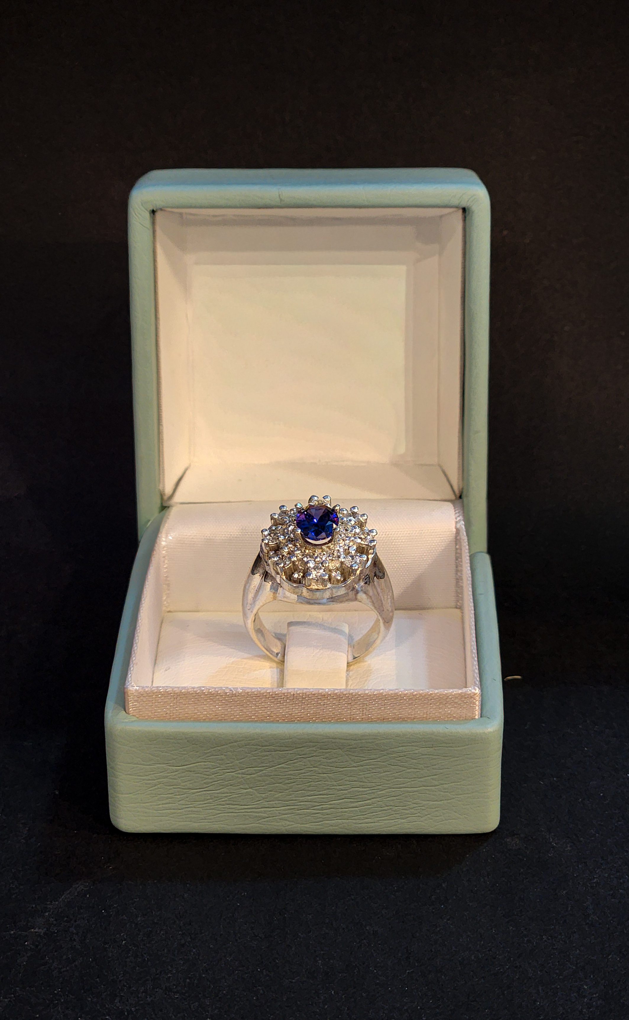 Anillo en plata 925 con amatista 