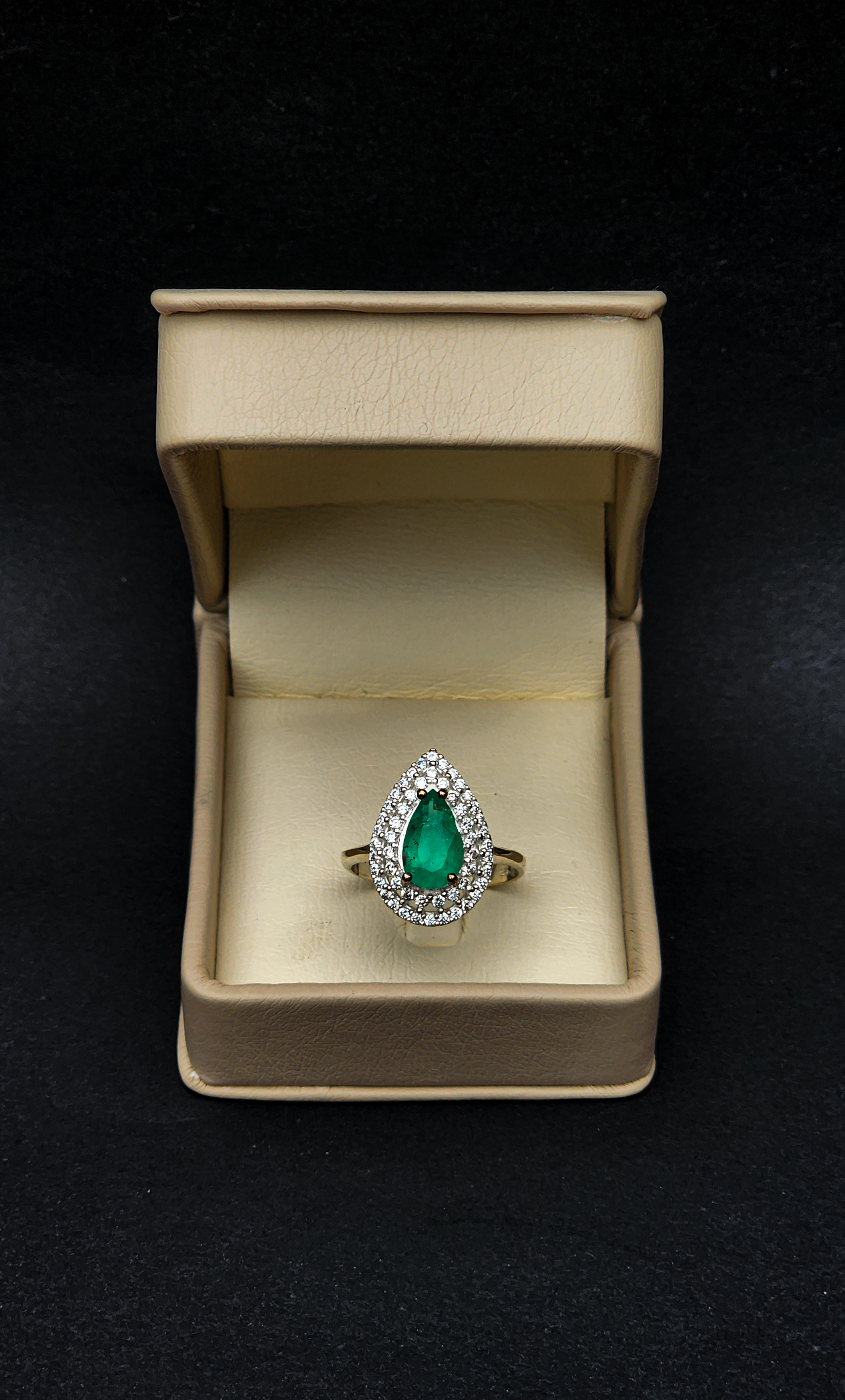 Anillo plata 925 con esmeralda colombiana 